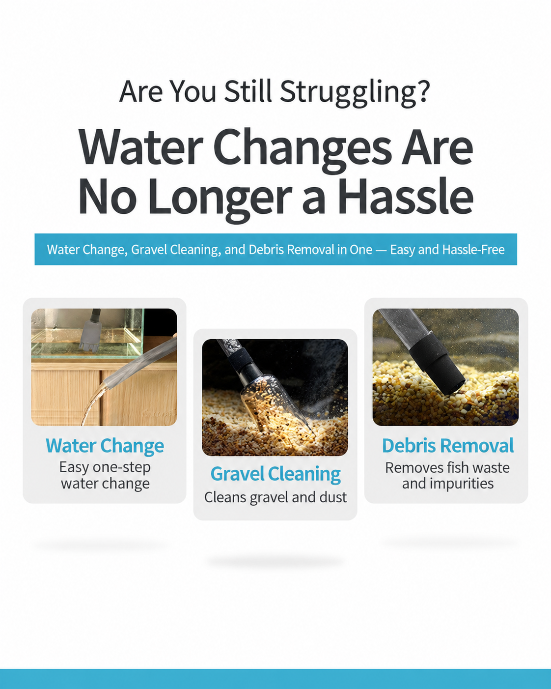 Electric Aquarium Gravel Cleaner