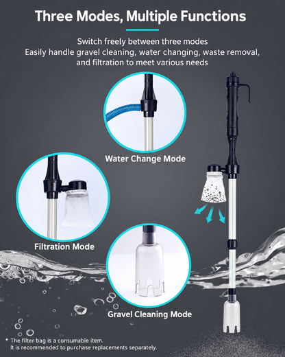 Electric Aquarium Gravel Cleaner