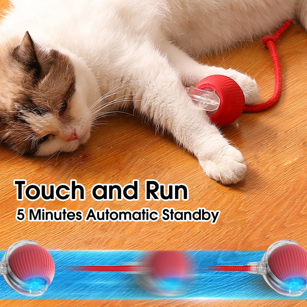 Yopoll interactive pet toy ball