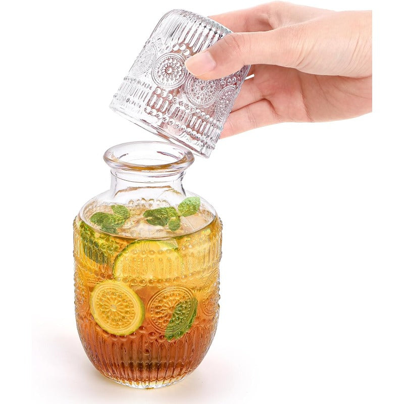 🛏️ 1-Set (1 Carafe + 1 Glass)