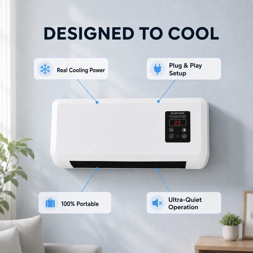 🔥Limited-Time Offer🔥evanlumeon™ Advanced Smart Climate Technology & Cooling System | Ductless Portable Air Conditioner—No Window Needed