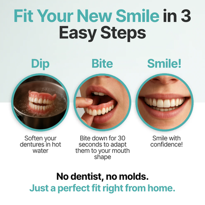 🌎Ends Today: 70% OFF! ⏰Evanlumeon™ Medical Full Denture with Strong Suctiond🦷Obtain American Dental Association (ADA) Certification