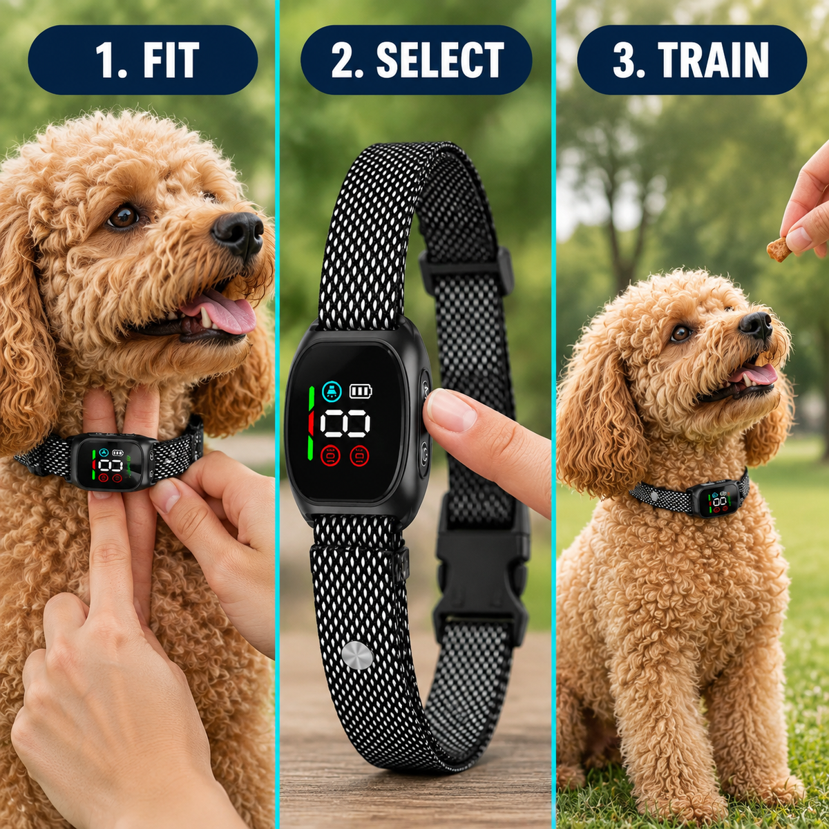 Evanlumeon® 𝐎𝐟𝐟𝐢𝐜𝐢𝐚𝐥 𝐁𝐫𝐚𝐧𝐝 𝐒𝐭𝐨𝐫𝐞 | 𝐒𝐦𝐚𝐫𝐭 𝐍𝐨-𝐒𝐡𝐨𝐜𝐤 𝐀𝐧𝐭𝐢-𝐁𝐚𝐫𝐤 𝐂𝐨𝐥𝐥𝐚𝐫 (Gentle Training, Safe & Comfortable)