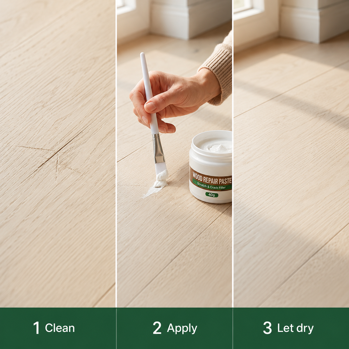 Wood Repair Paste for Furniture & Floors