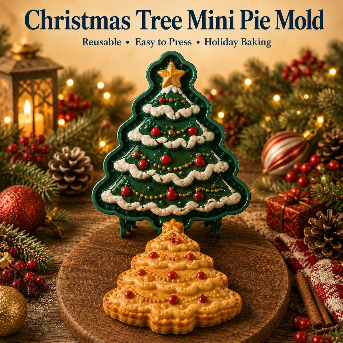Christmas Tree Mini Pie Mold